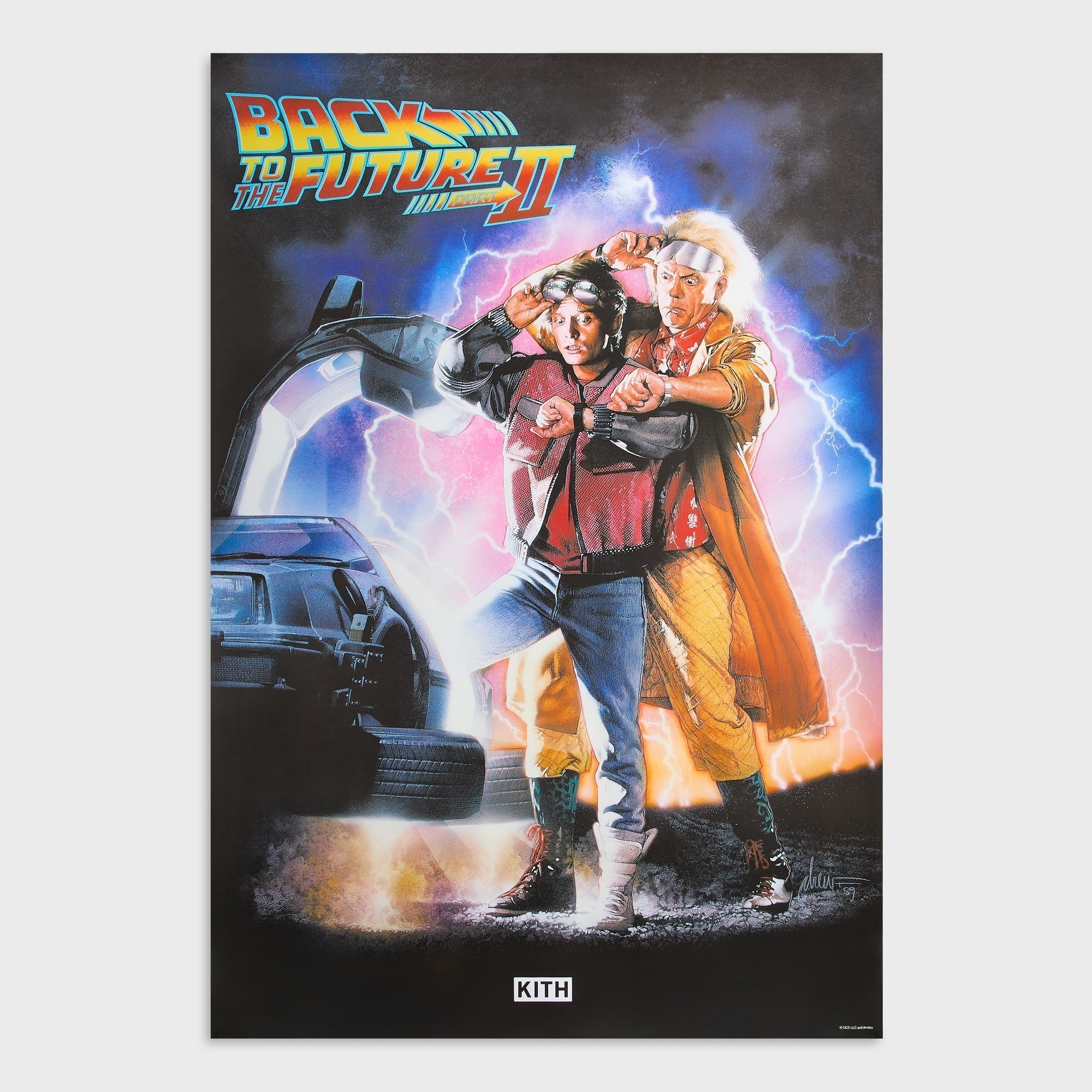 Kith for Back to the Future II Movie Poster - Multi