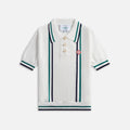 Casablanca Pointelle Tennis Polo - White