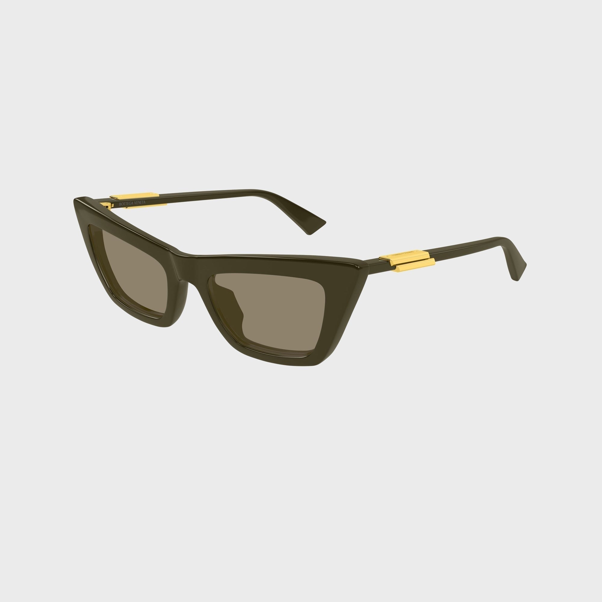 Bottega Veneta Cat-Eye Sunglasses - Green / Brown