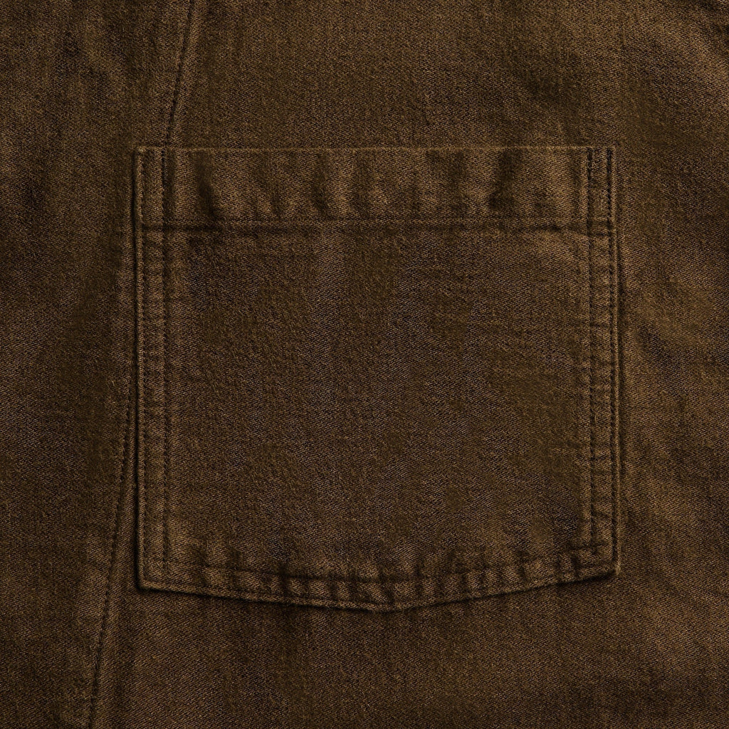 orSLOW Relax Fit Simple Work Jacket - Coffee Brown