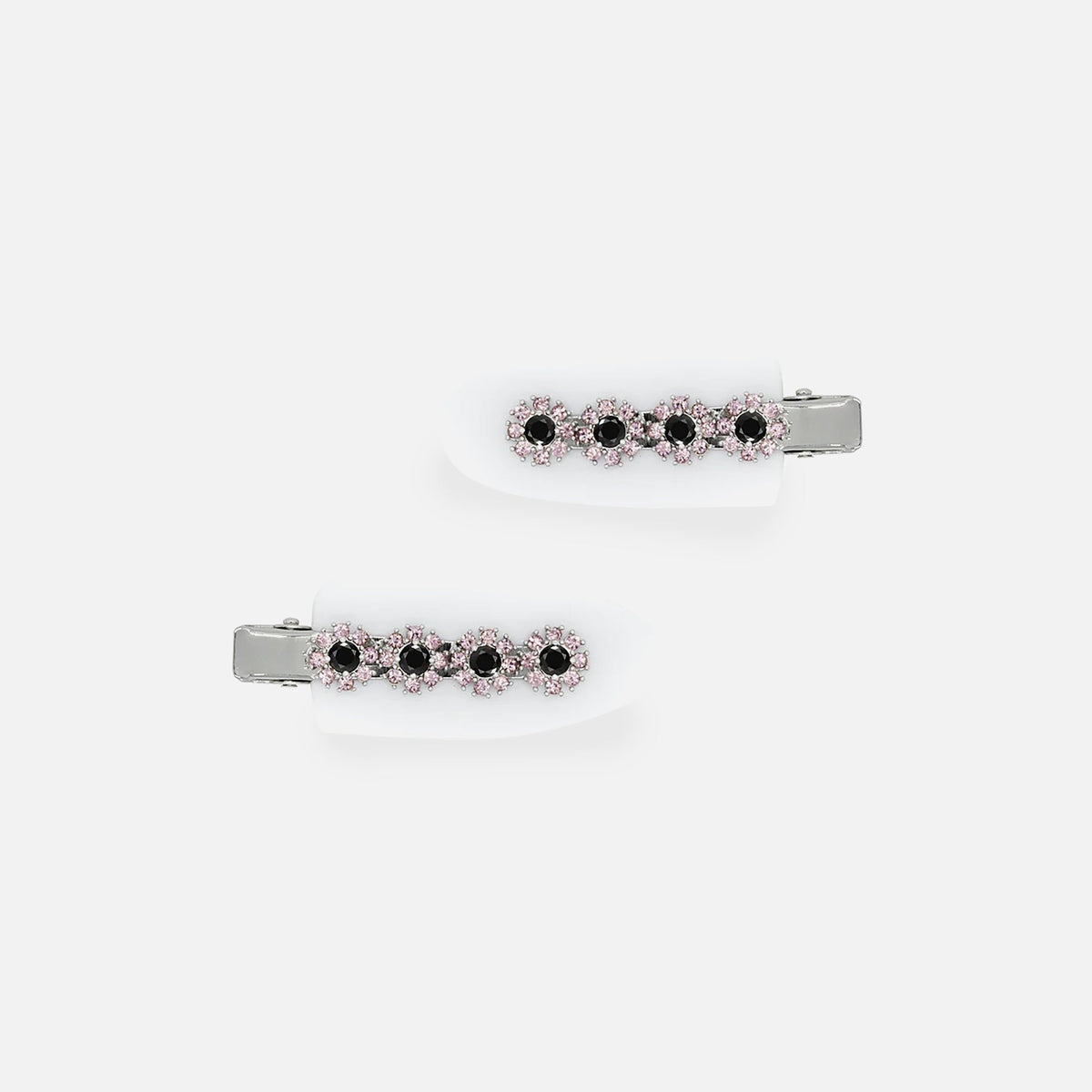 Sandy Liang Makeup Clips - Ice White