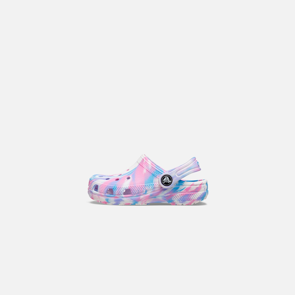 Crocs Kids Classic Marbled Clog - White / Pink