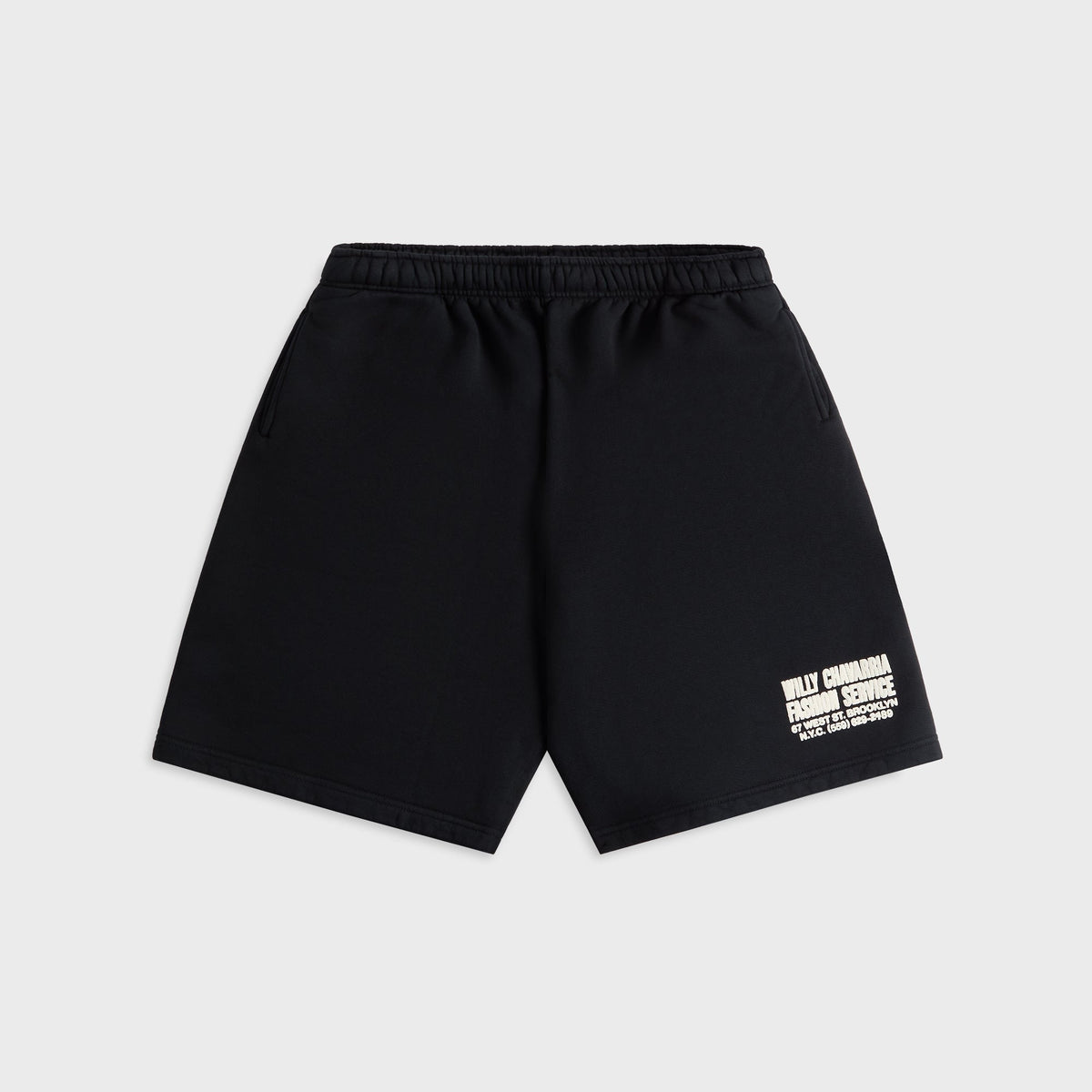 Willy Chavarria Fashion Services Buffalo Sweatshort - Black