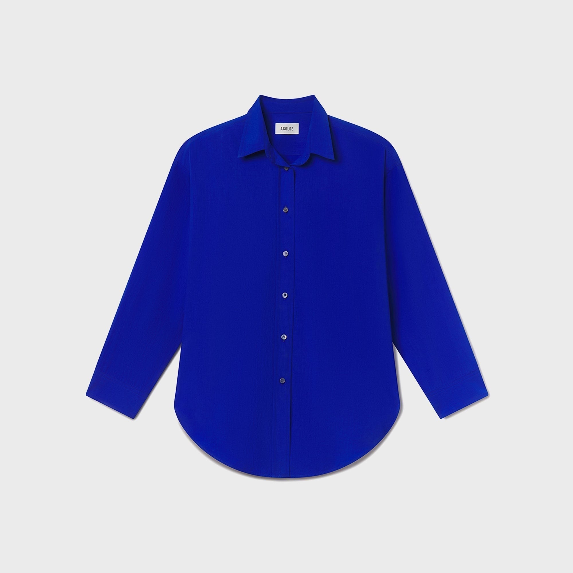 Agolde Sona Shirt - Cobalt