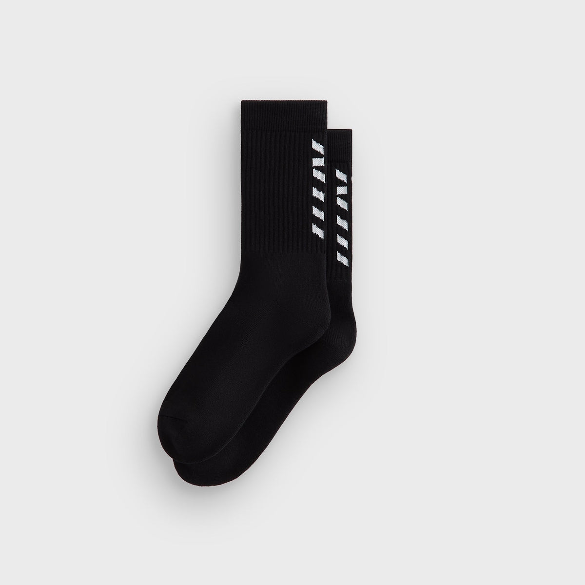 Kith Fast Logo Cotton Crew Socks - Black