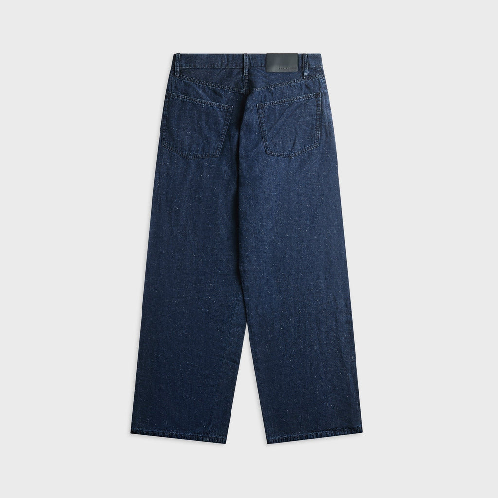 Sunflower Super Wide Twist Denim - Indigo Hemp