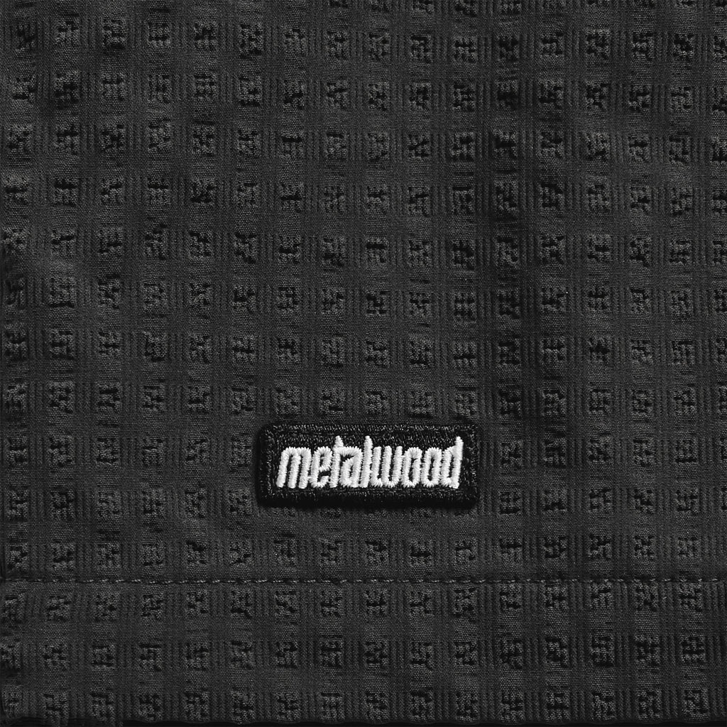 Metalwood Seersucker Spa Short - Black