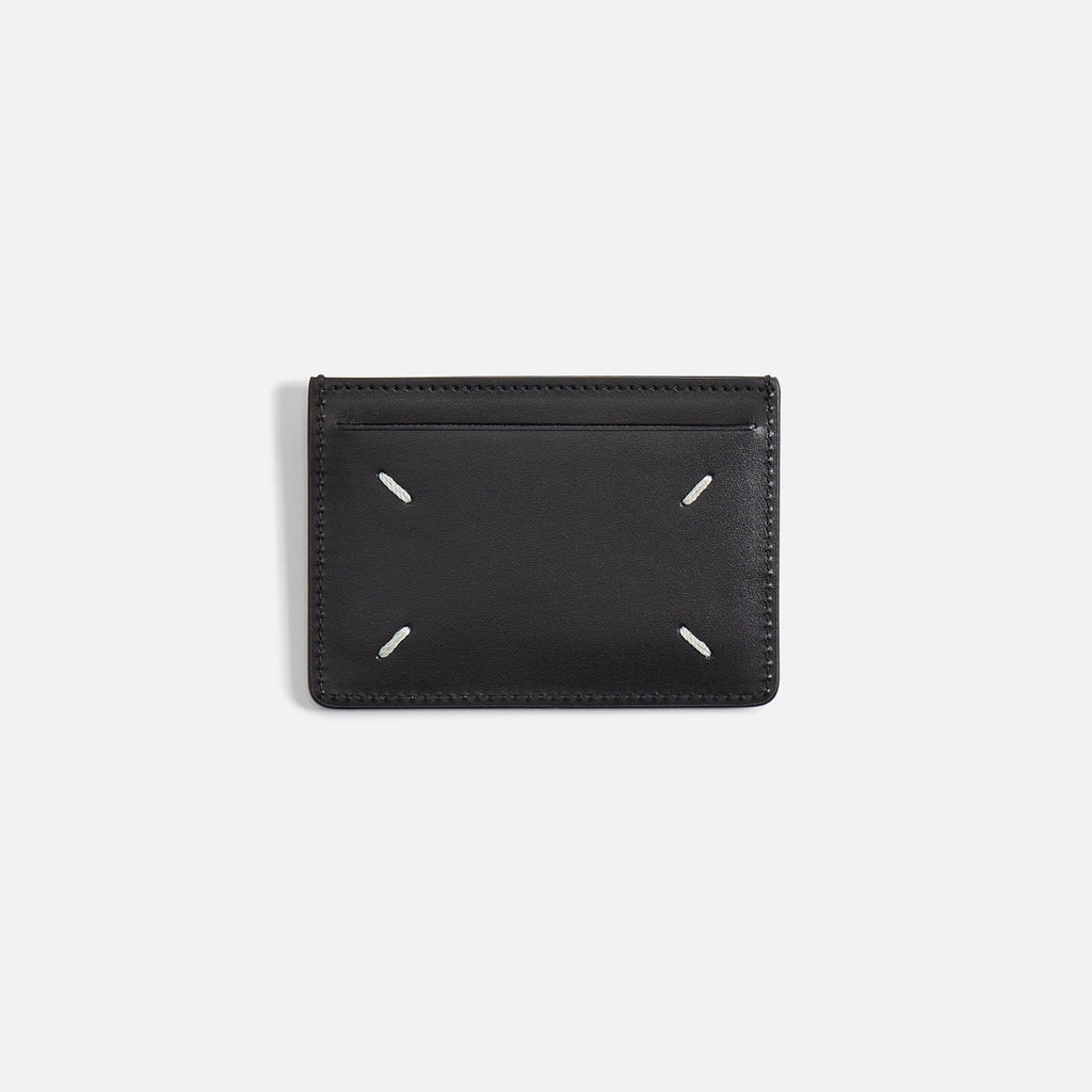 Margiela Card Holder Slim 3 CC Grainy Leather - Black