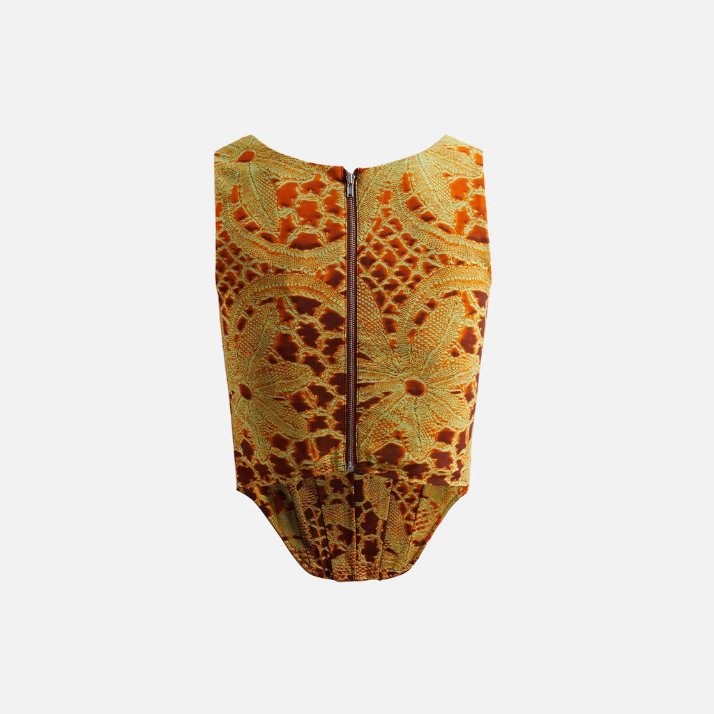 Miaou Campbell Corset - Lace Orange