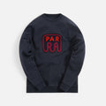 by Parra Fast Food Logo Crew Neck - Navy Blue