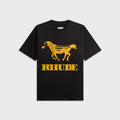 Rhude Dinero Tee - Vintage Black / Yellow