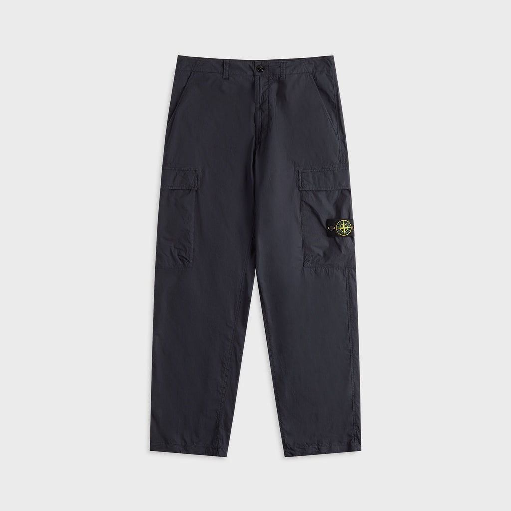Stone Island Loose Fit Cargo Trousers - Navy Blue