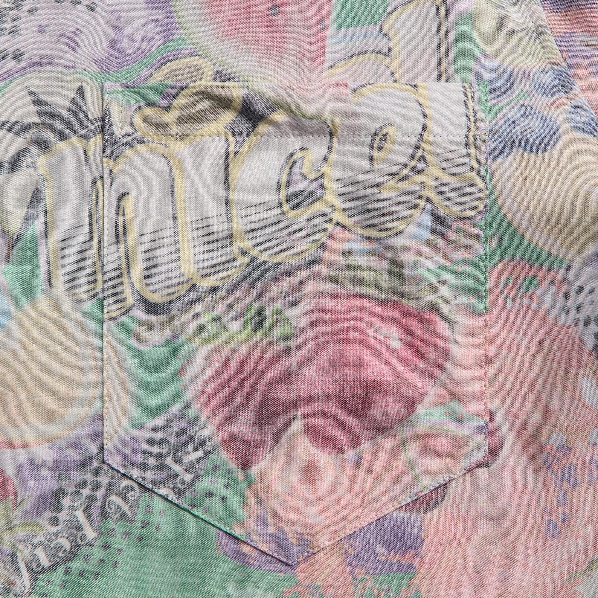 Martine Rose Boxy Short Sleeve Shirt - Multicolour Fruits