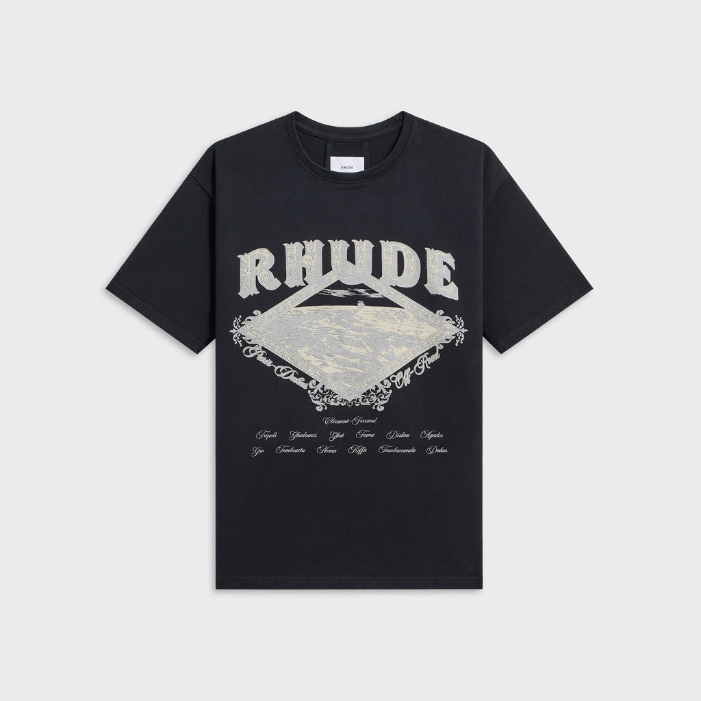 Rhude Dakar Convoy Tee - Vintage Black / Silver