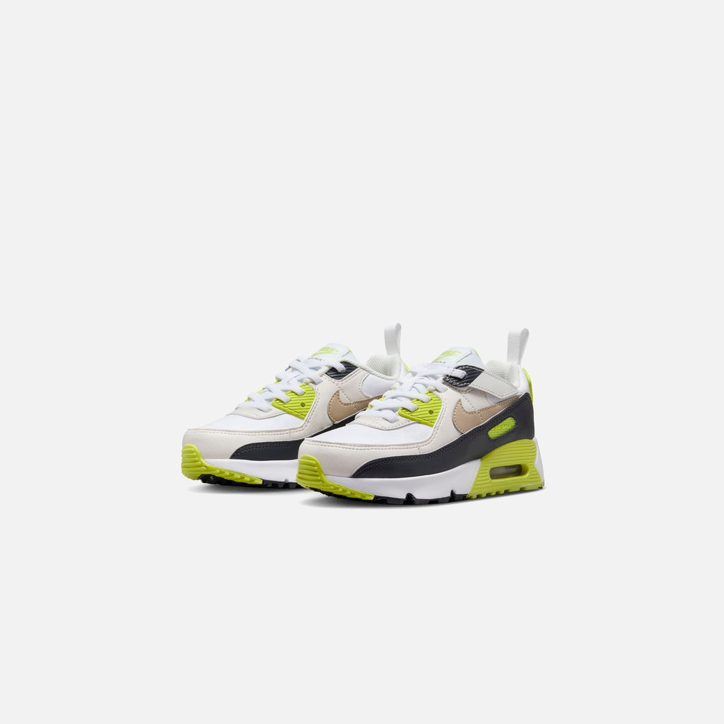 Nike PS Air Max 90 Easyon - White / Khaki / Cyber / Dark Smoke Grey