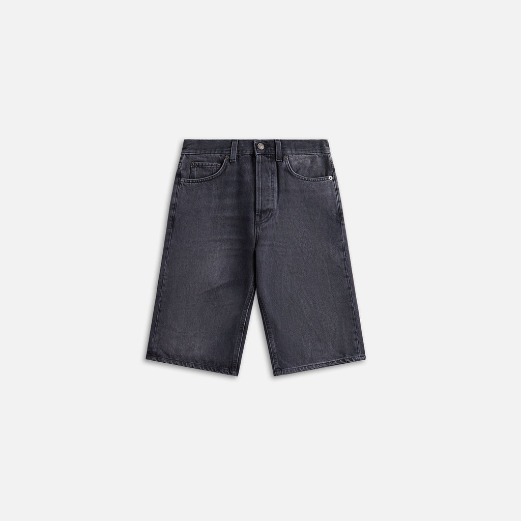 Fiorucci Faded Black Denim Shorts - Black