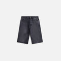 Fiorucci Faded Black Denim Shorts - Black