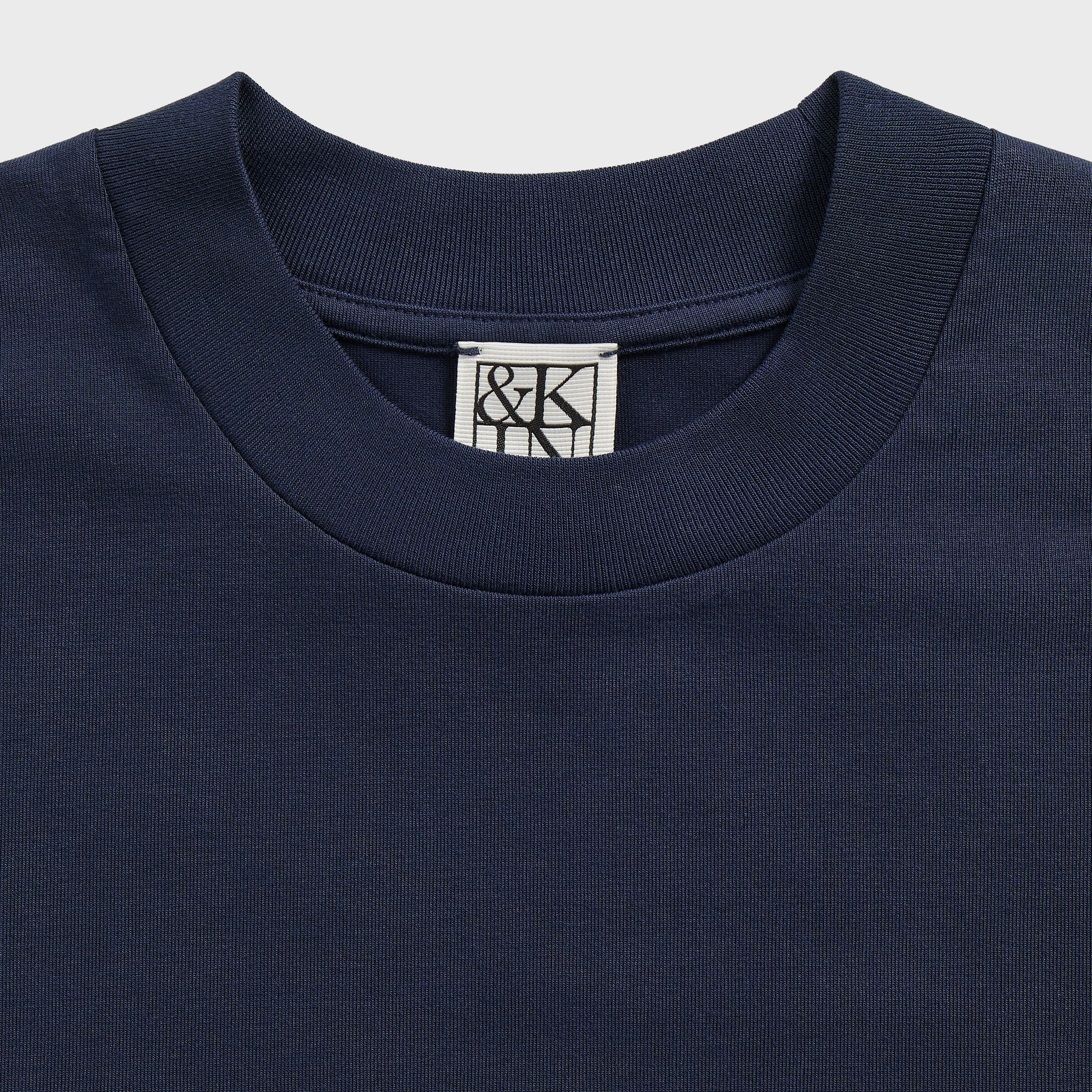 &Kin Mock Neck Albie Tee - Nocturnal