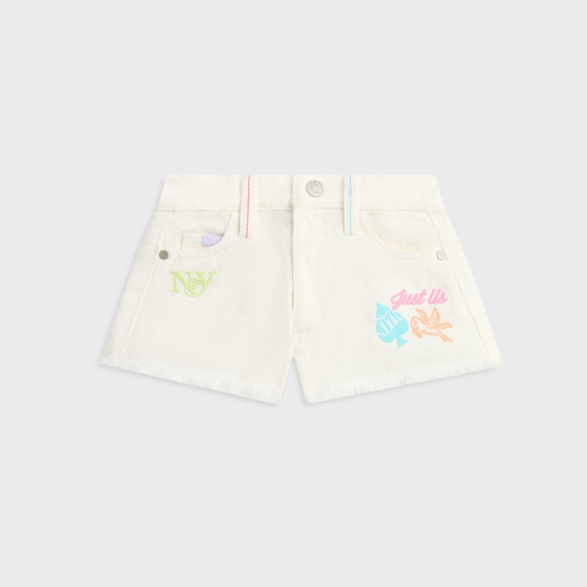 Kith Kids Denim Cut Off Short - Silk
