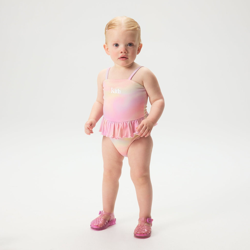 Kith Baby Textured Ruffle One-Piece Suit - Bubble