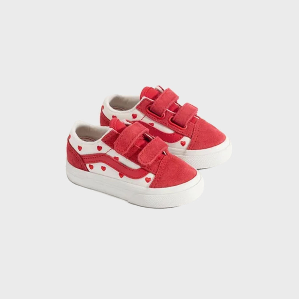 VANS TD Old Skool V - Red Hot Valentine / Racing Red / True White