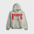 Rhude The Desert Decides Hoodie - Heather Grey / Red