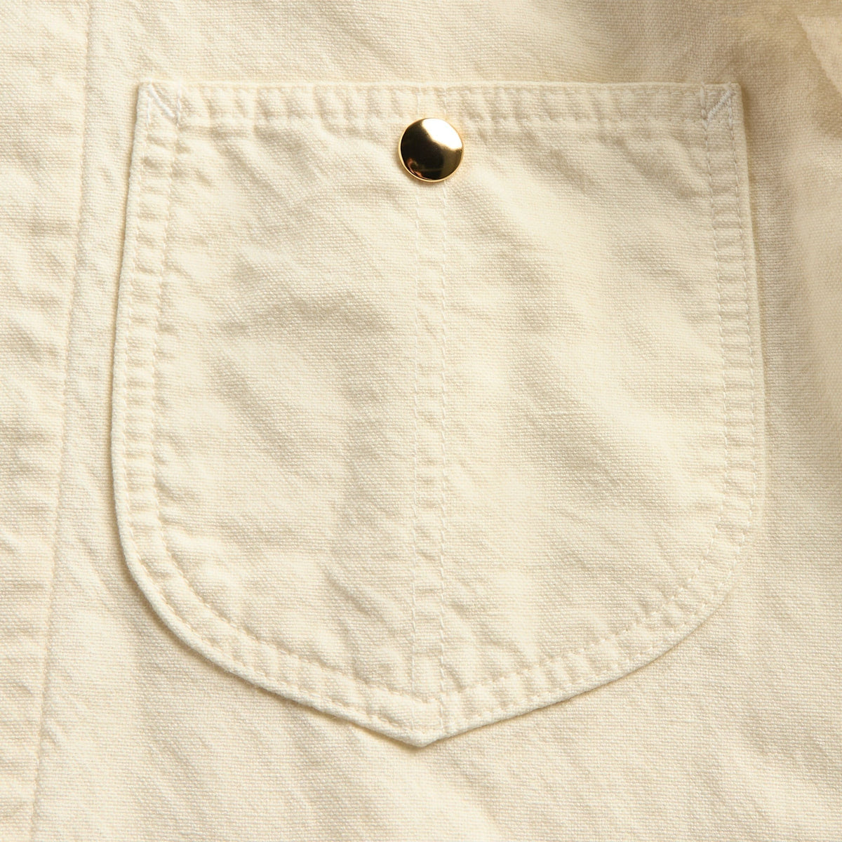 Auralee Wool Cotton Linen Ox Work Jacket - Off White
