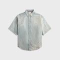 Acne Studios Mended Denim Shirt - Light Blue