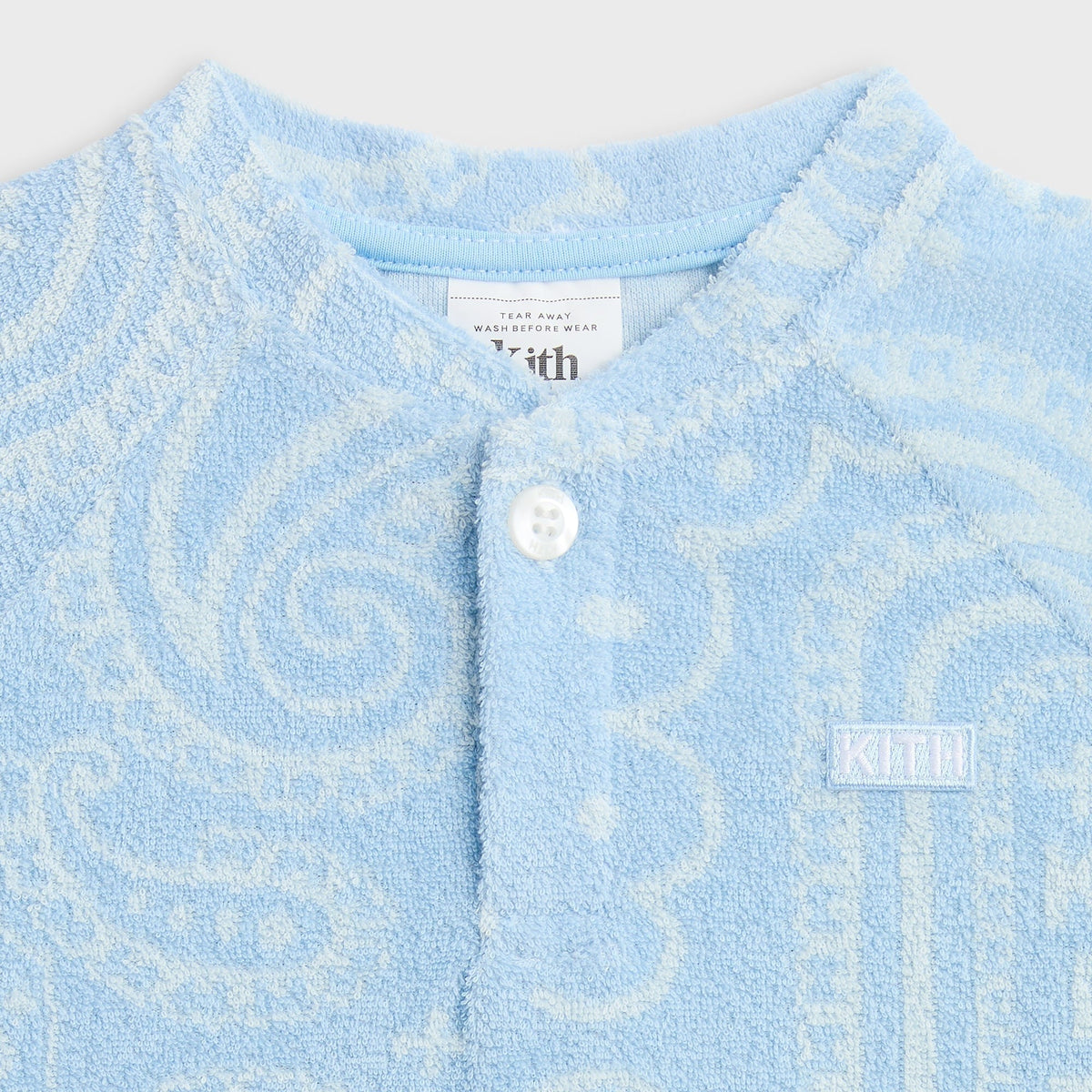 Kith Baby Paisley Jacquard Henley Romper Box Set - Serene