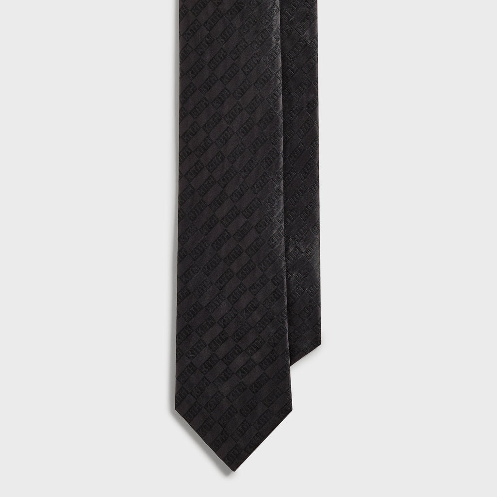 Kith Jacquard Classic Logo Tie - Black