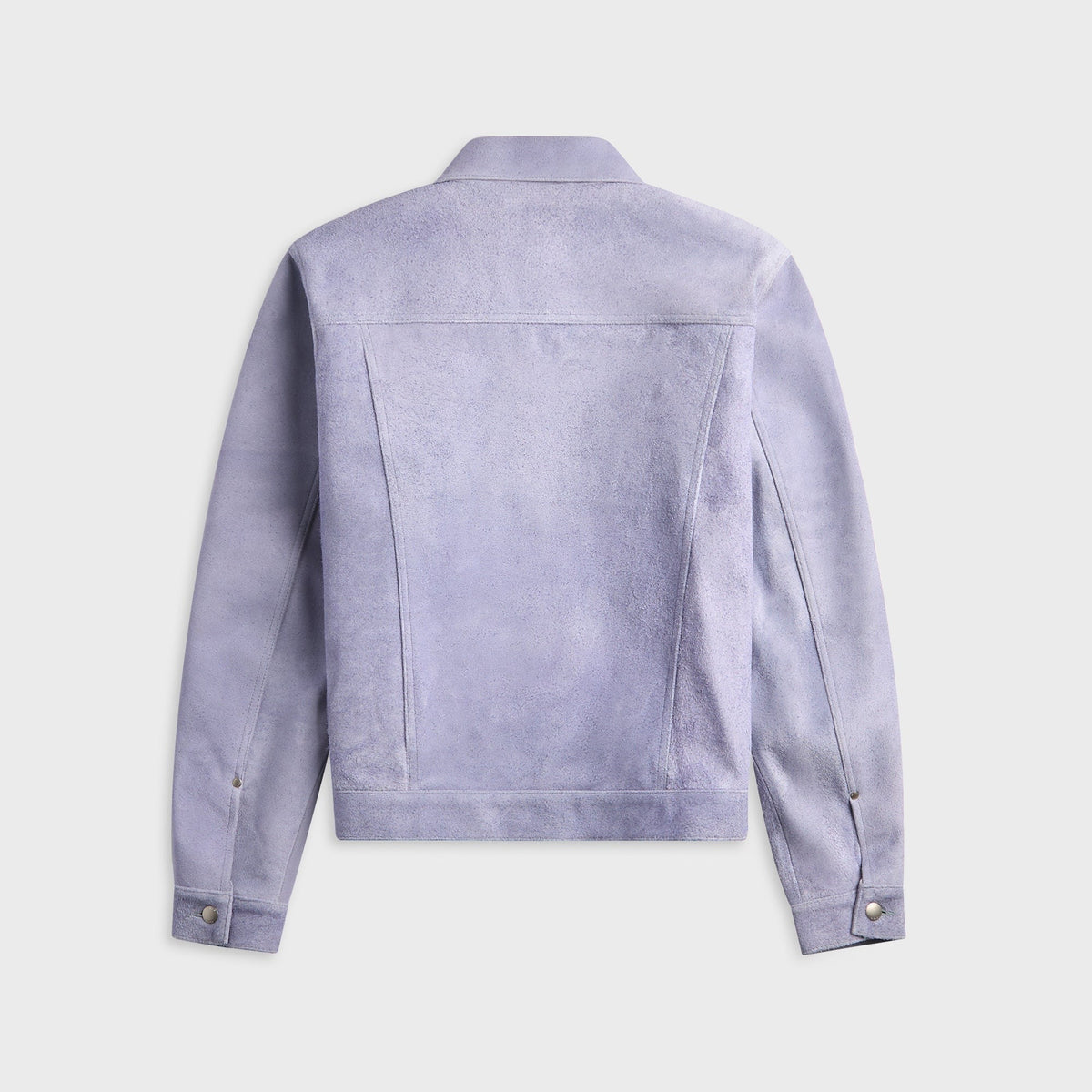 vowels Suede Trucker Jacket - Purple