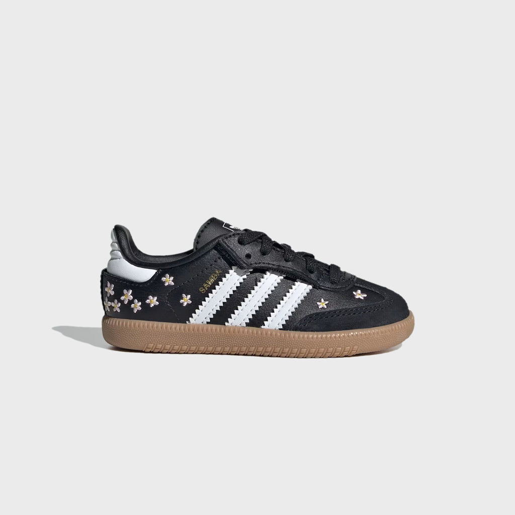 adidas TD Samba OG Comfort Closure Elastic Lace Shoes - Core Black / Cloud White / Gum