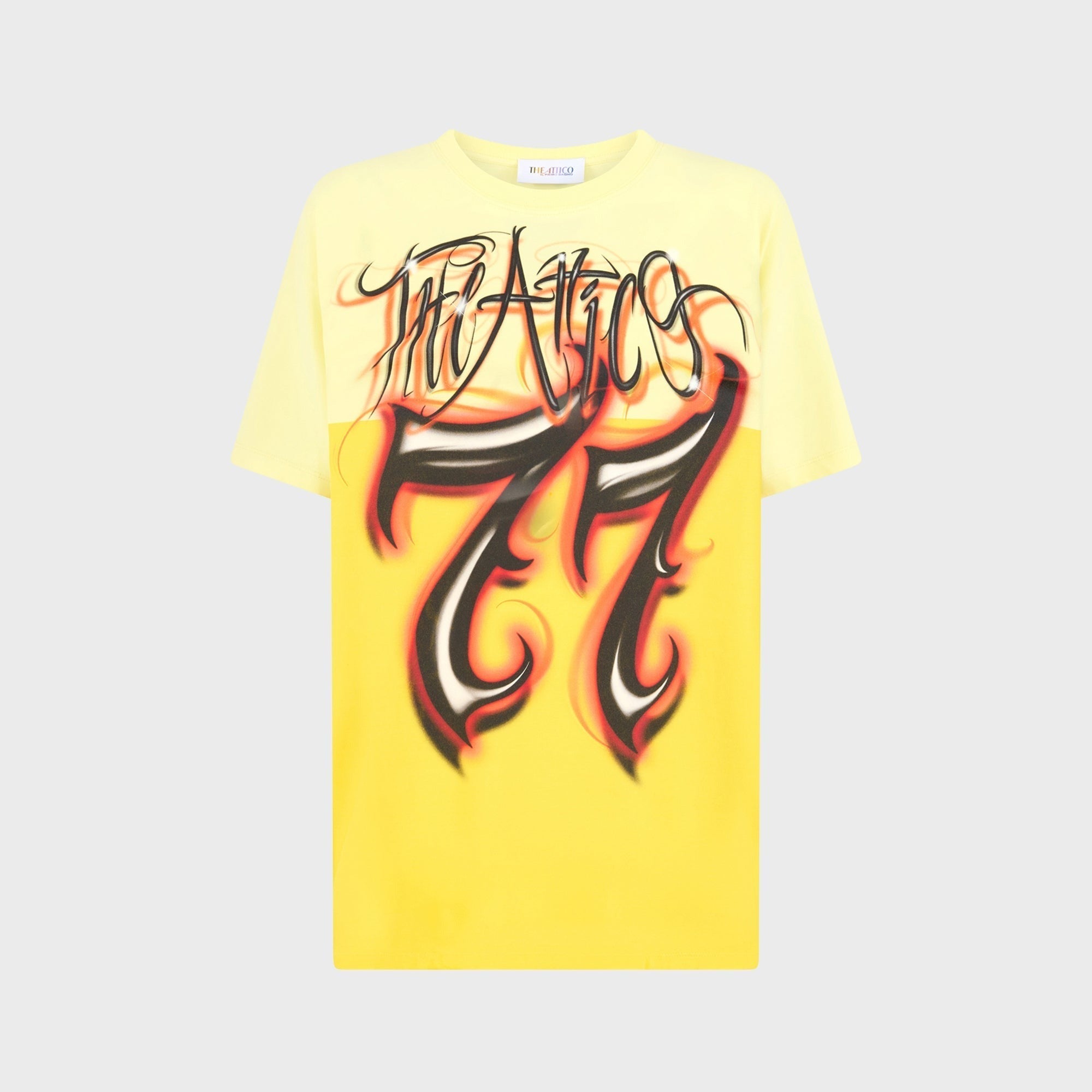 The Attico Graphity Tee - Yellow / Multi
