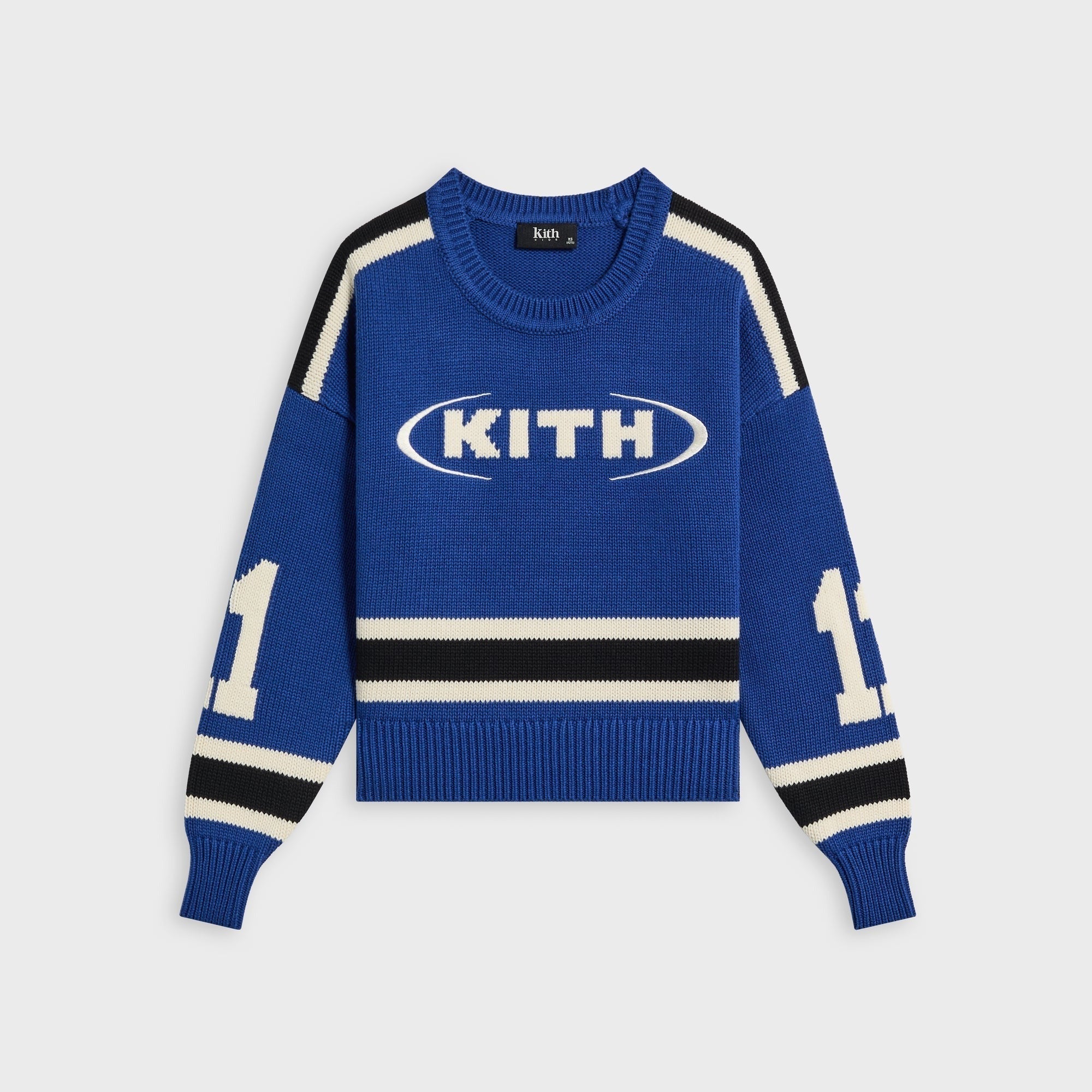 Kith Kids Varsity Nelson Knit Crewneck - Cyanotype - PH