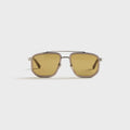 Gucci GG2073S Navigator Frame Sunglasses - Brown / Silver