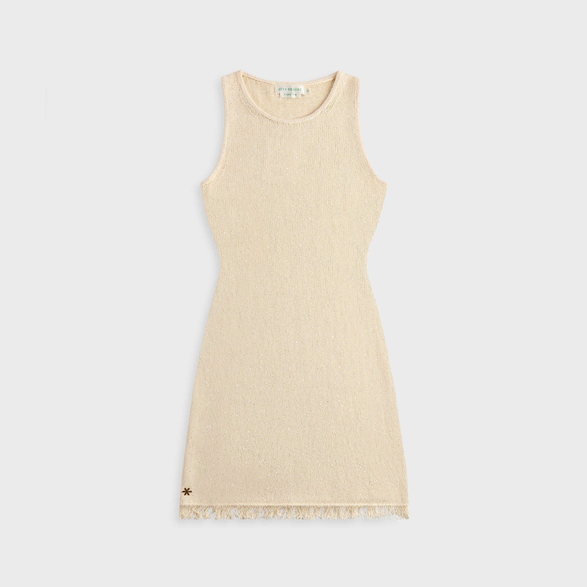 Asta Resort Natalia Mini Dress - Ivory Sequin