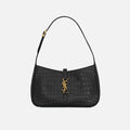 Saint Laurent YSL Le 5A7 Bag Croc Print - Nero