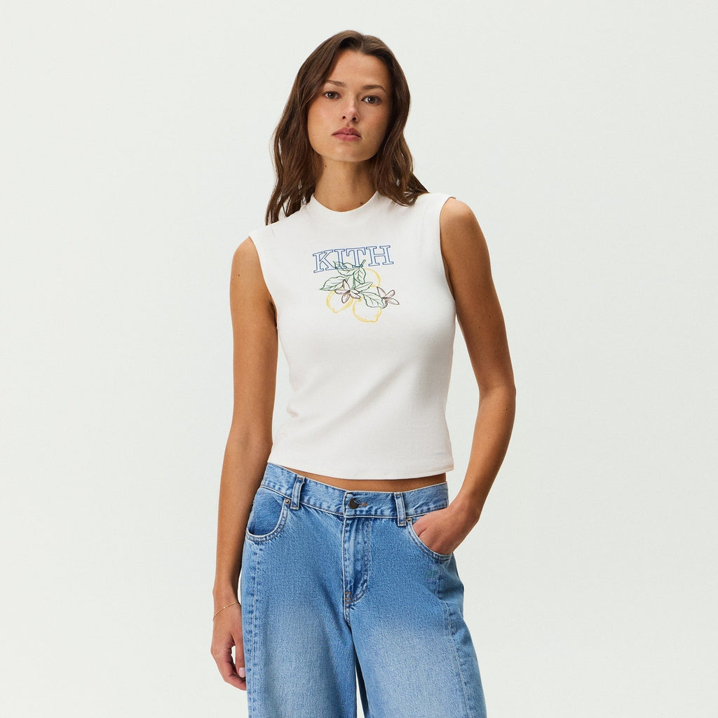 Kith Women Mulberry Kith Lemon Muscle Tank - White