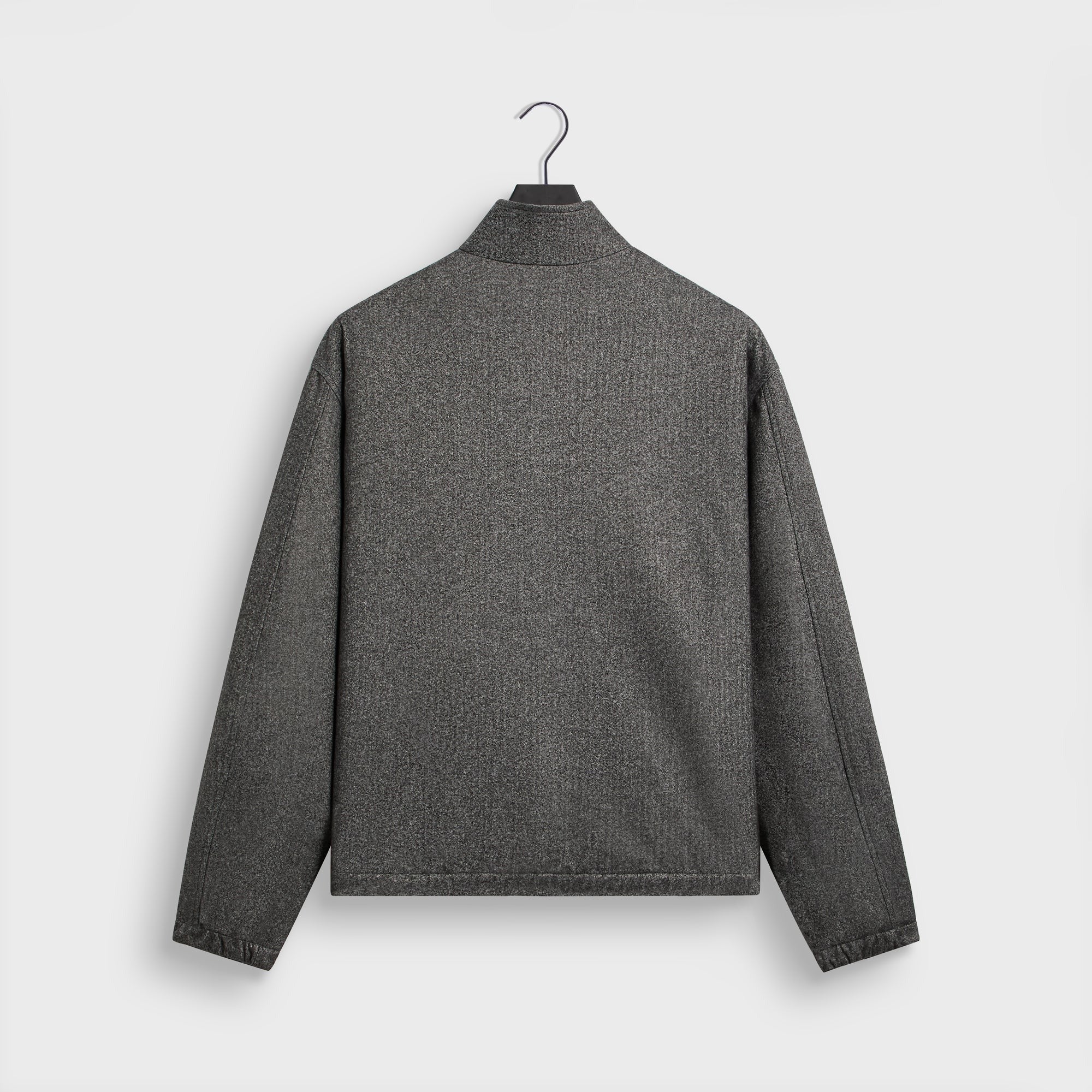 &Kin Flannel Jersey Stephen Track Jacket - Charcoal Heather