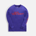 Awake NY Mind Body Spirit Printed Long Sleeve Tee - Purple