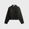 Essentials Textured Nylon Trucker Jacket - Vintage Black