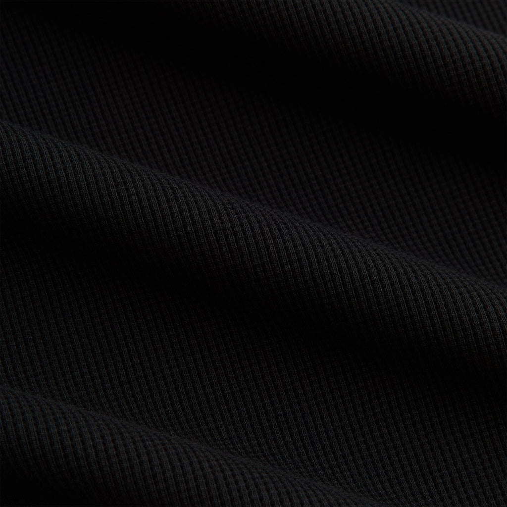 Kith Micro Waffle Tristan Henley - Black