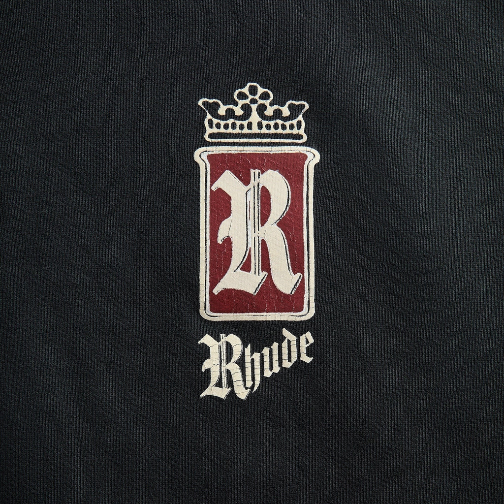 Rhude Fumar 91 Zip-Up Hoodie - Vintage Black / White / Red