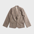 GUIZIO Oversized Blazer - Tartan Plaid