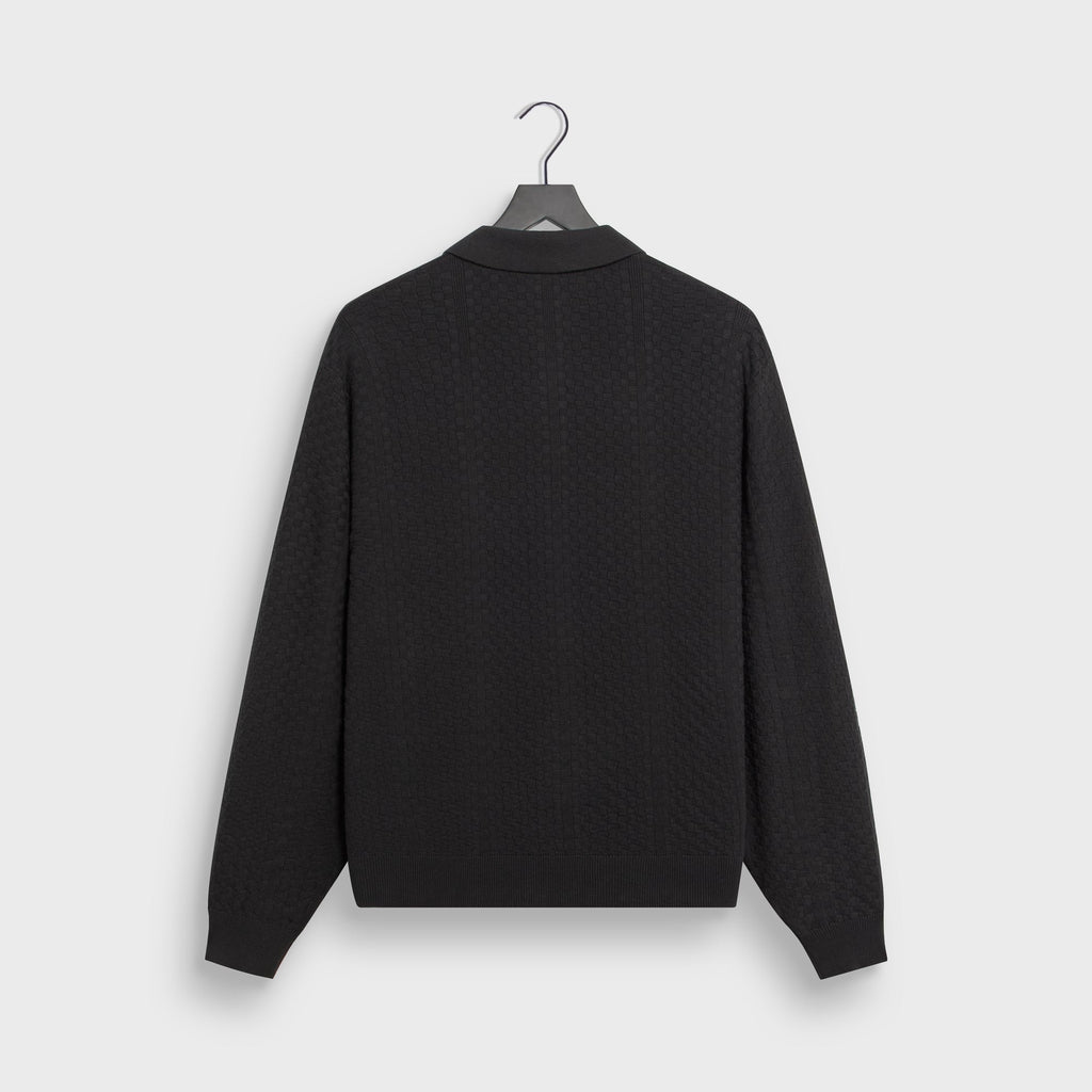 Kith Long Sleeve Tilden Pullover - Black