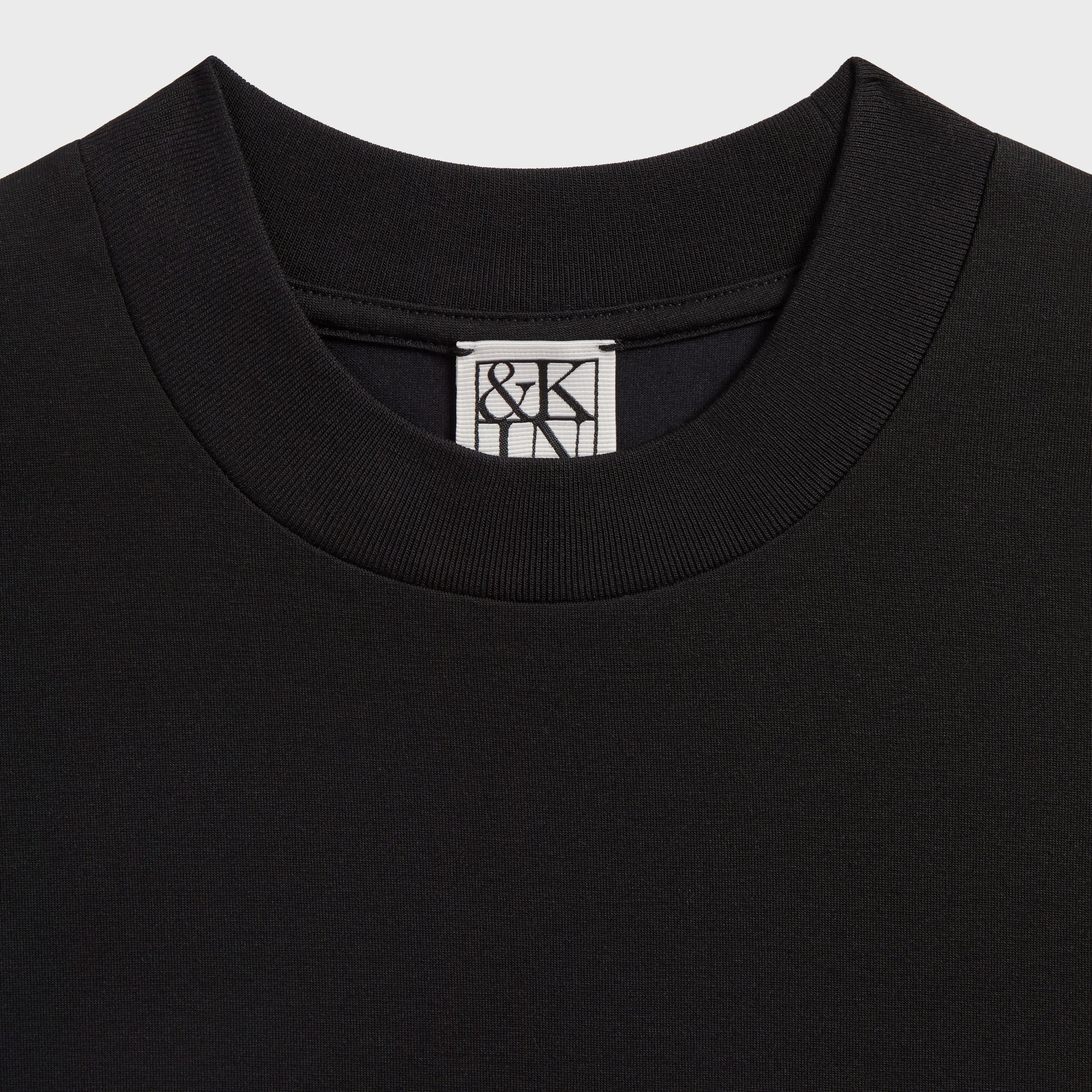 &Kin Mock Neck Albie Tee - Black