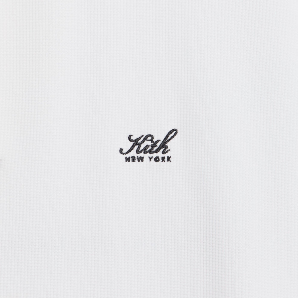 Kith Micro Waffle Long Sleeve Colby Pullover - White