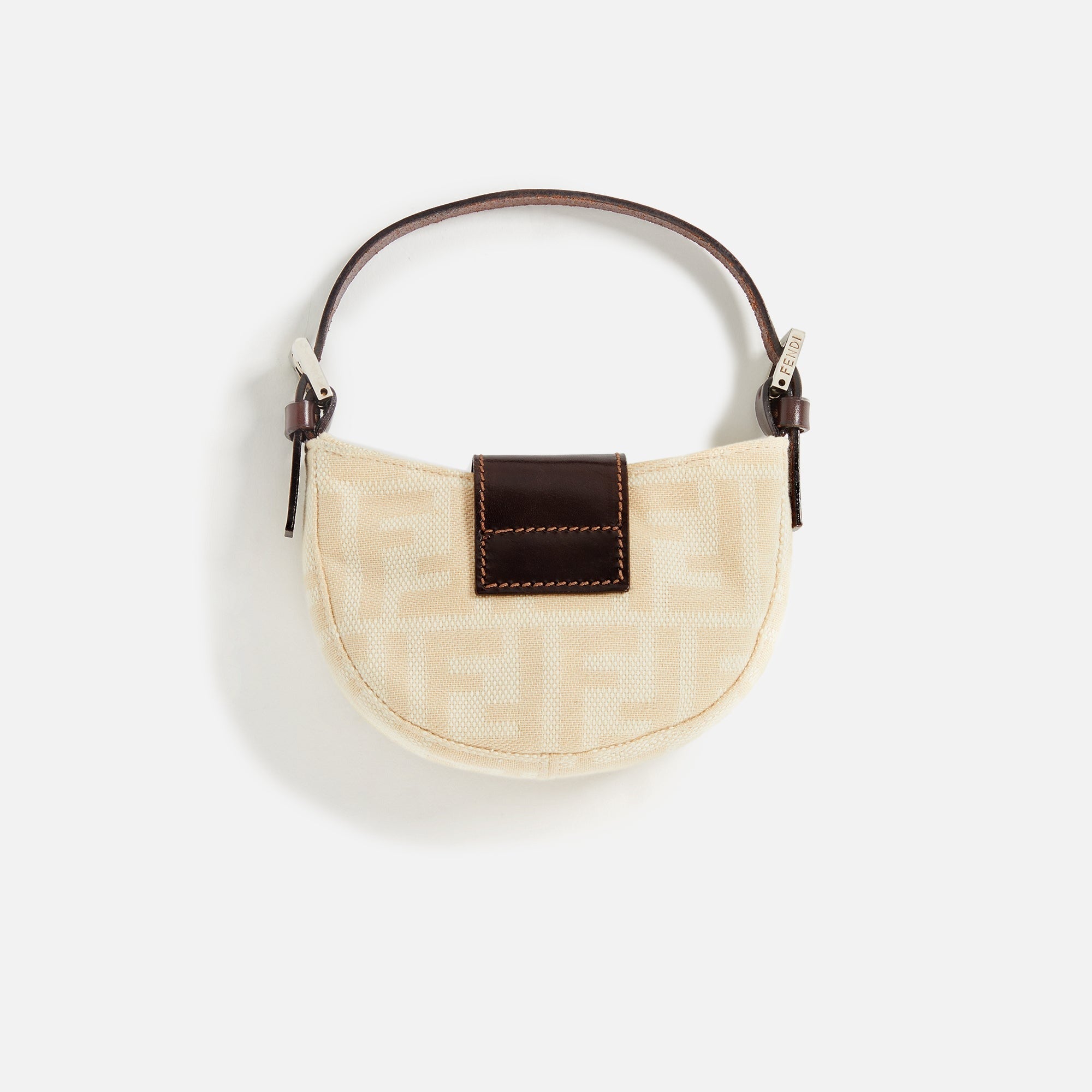 WGACA Fendi Zucca Mini Croissant - Beige