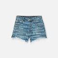 Alexander Wang Bite Short - Shredded Newsprint