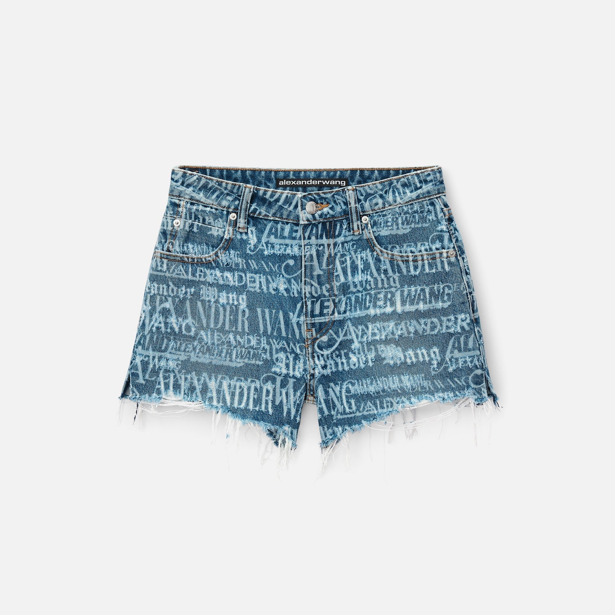 Alexander Wang Bite Short - Shredded Newsprint